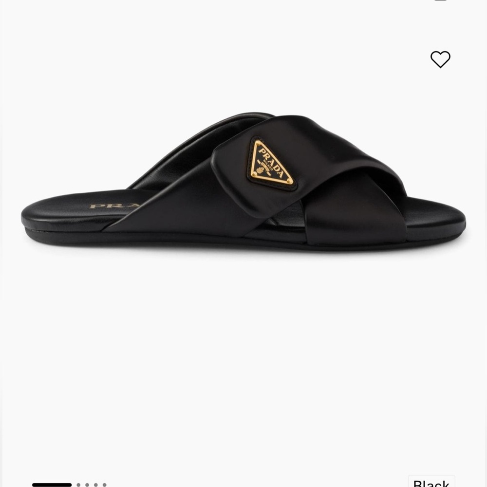 Prada padded nappa Slide Sandals size 6 / 36